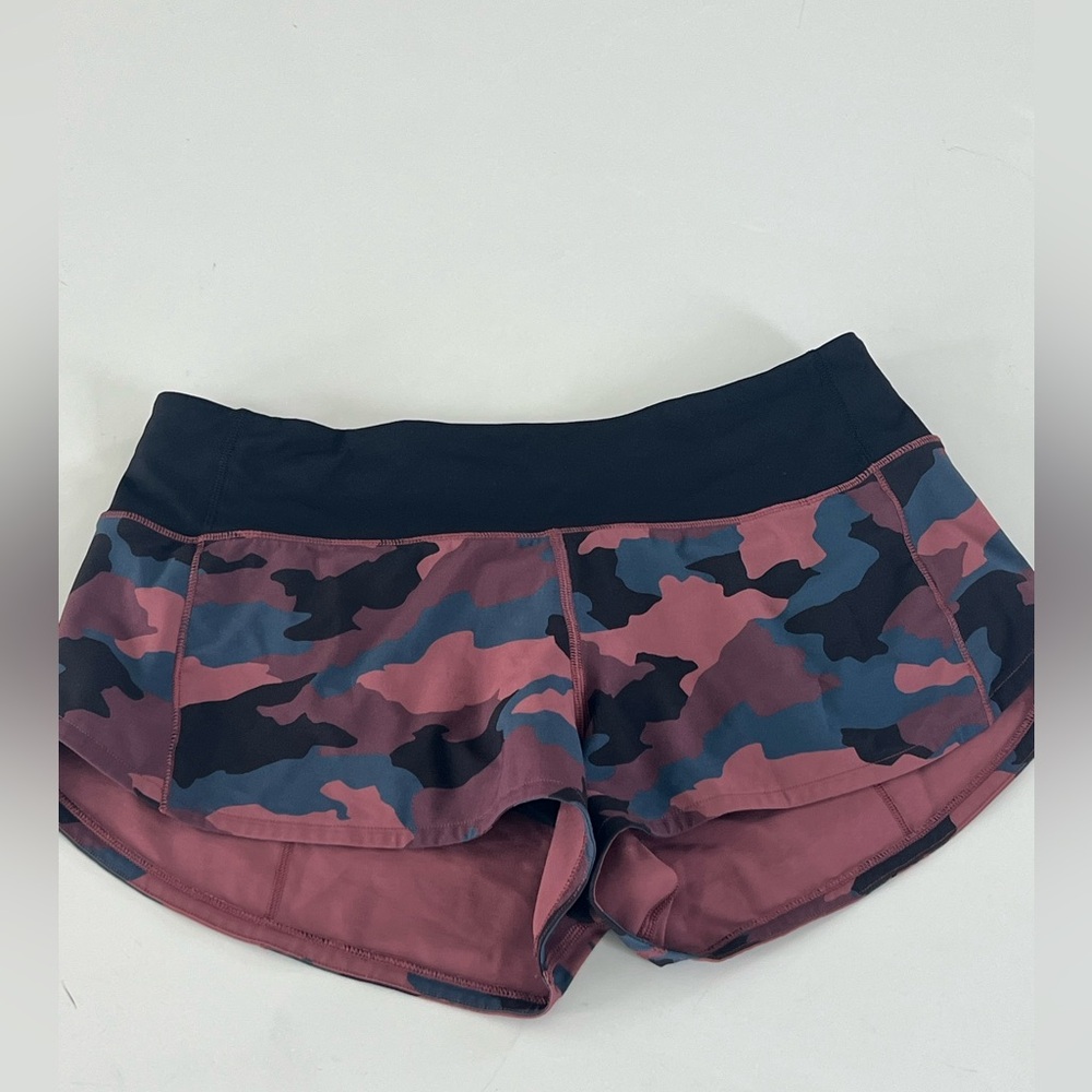 lululemon athletica Women’s Camo Athletic Shorts - Rose, Blue, Black